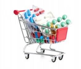 carrito medicamentos de colores